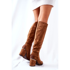 POTOCKI Bottes en daim sur un chameau Corises Post brun 4