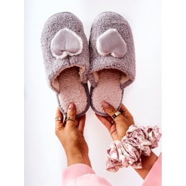 Pantoufles Heartbeat grises pour femmes 1 Pantoufles Heartbeat grises pour femmes 1
