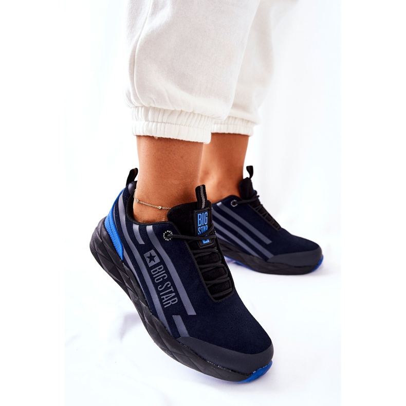 Chaussures de Sport en Cuir Big Star II274459 Bleu Marine 2