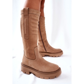 Bottines Maciejka Cuir Beige 05277-04 1