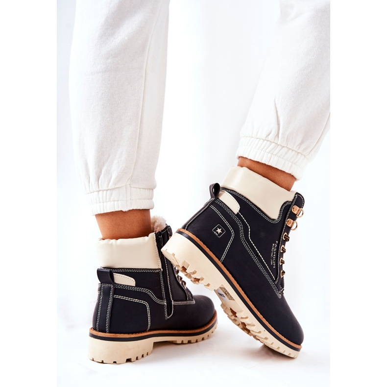 NEWS Trappers Femme Timberki Warmed Black Tiempo noir 2