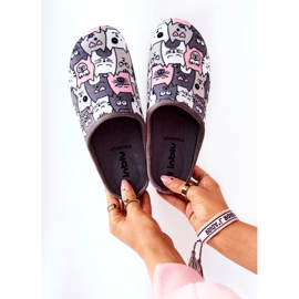 Inblu Chaussons Befado Chaussons Chats 155D200 Gris 1 Inblu Chaussons Befado Chaussons Chats 155D200 Gris 1