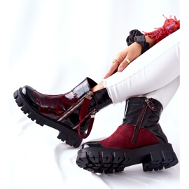 Boots Maciejka en cuir Noir-Bordeaux 05137-33 le noir 1