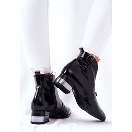 Bottes En Cuir Sur Talon Haut Laura Messi Noir 2268 2