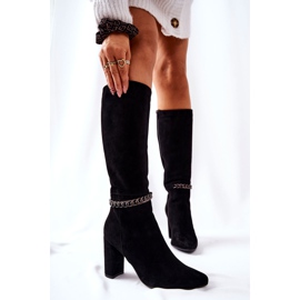 Bottes en daim noires Laura Messi pour femmes 2292 le noir 4