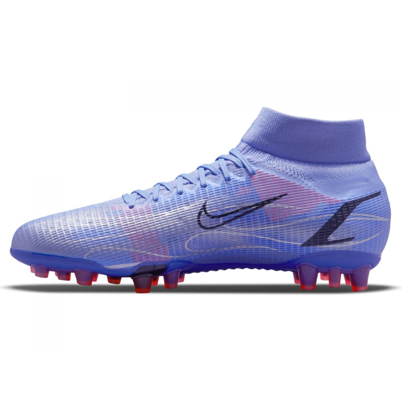 Nike Superfly 8 Pro Km Ag M DJ3978-506 chaussures de football violet-bleu bleu 1