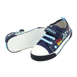 Baskets American Club Ten15 Navy Velcro bleu marin 4