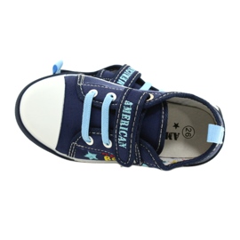 Baskets American Club Ten15 Navy Velcro bleu marine 5