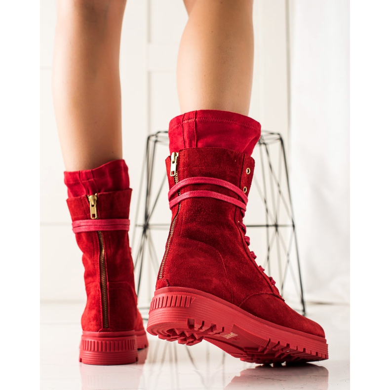 ARTIKER Hauts Ouvriers Du Cuir rouge 1