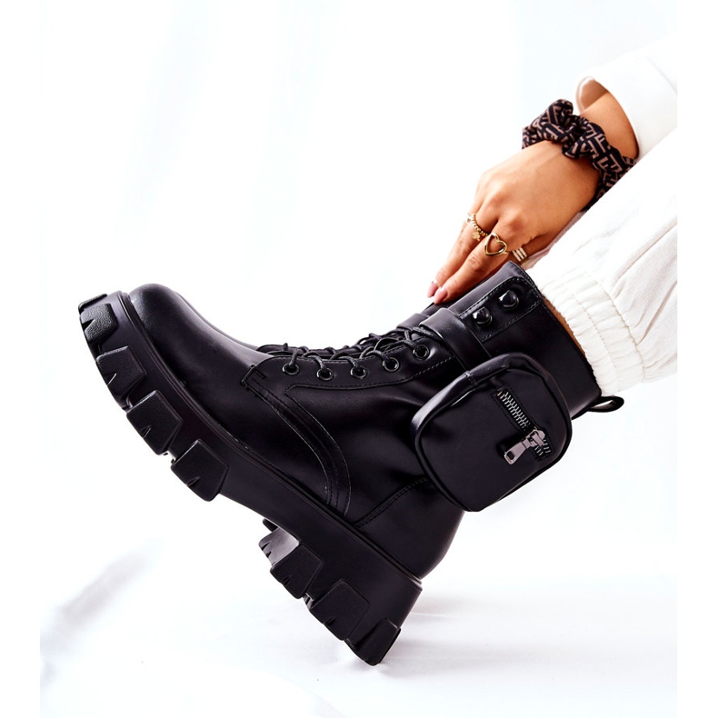 PG1 Bottes de travail Lanstrom noires avec ceinture rénale 1