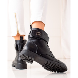 Cink Me Bottines à lacets classiques le noir 1