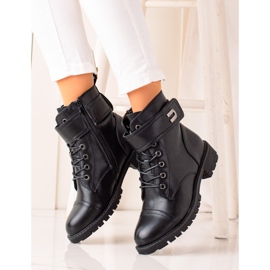 Cink Me Bottines à lacets classiques le noir 3