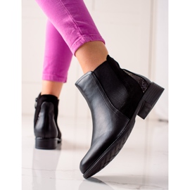Lucky Shoes Bottes noires classiques le noir 1