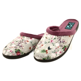 Chaussons Cherry Blossom Adanex 26764 Aloe Vera violet gris 2