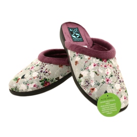 Chaussons Cherry Blossom Adanex 26764 Aloe Vera violet gris 5