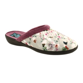 Chaussons Cherry Blossom Adanex 26764 Aloe Vera violet gris 1