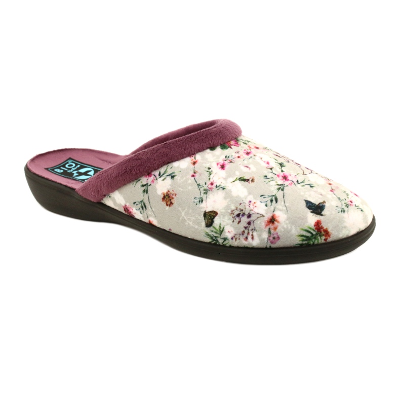 Chaussons Cherry Blossom Adanex 26764 Aloe Vera violet gris 1