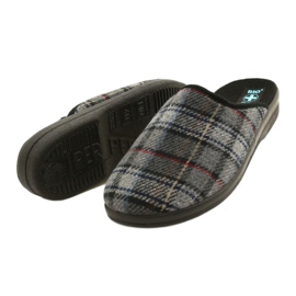 Chaussons Homme Plaid Adanex 24162 le noir gris 3