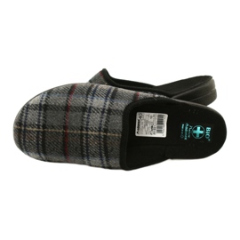 Chaussons Homme Plaid Adanex 24162 noir gris 4