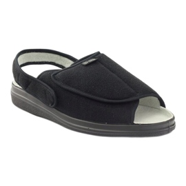 Dr.Orto Befado sandales noires pour hommes 1