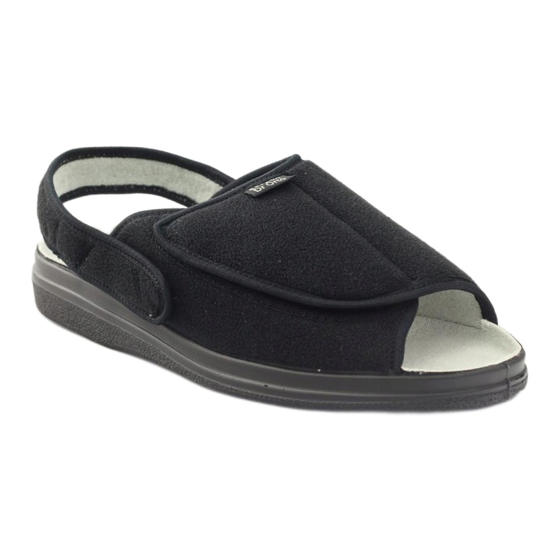Dr.Orto Befado sandales noires pour hommes 1