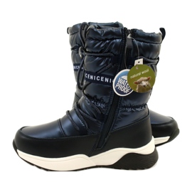 Bottes de neige pour enfants Miss Evento Waterproof 21DZ23-4325 le noir bleu marin 5