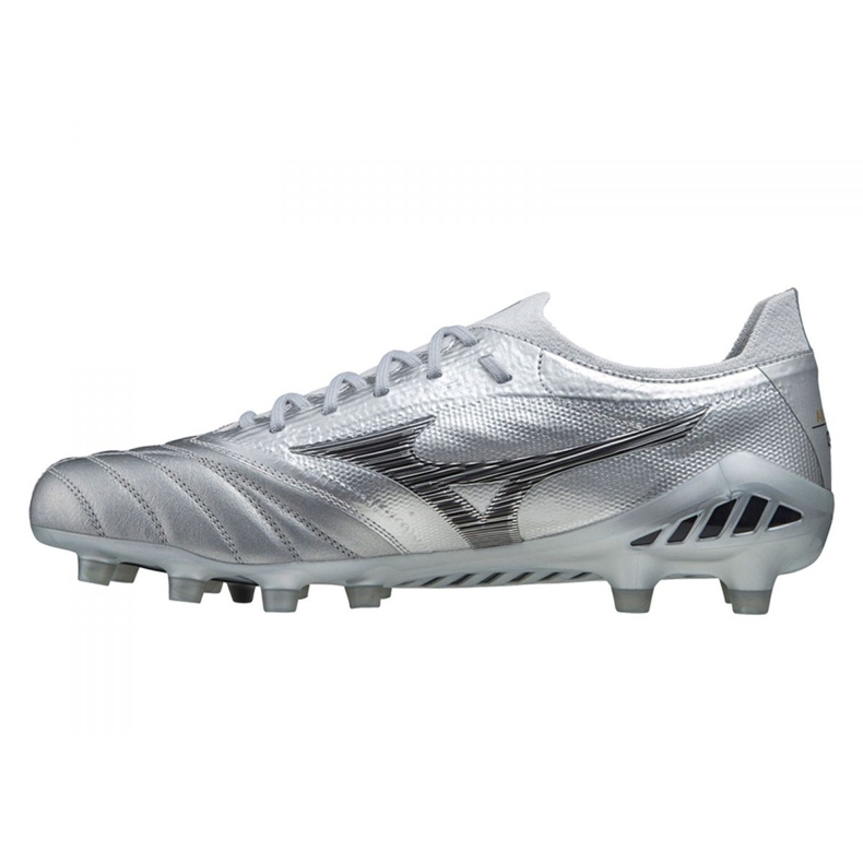 Chaussures de football Mizuno Morelia Neo Iii Beta Japan Fg M P1GA219003 gris argent 1