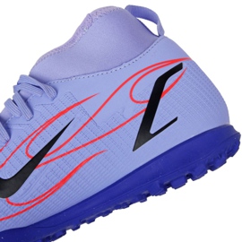 Nike Mercurial Superfly 8 Club Km Tf Jr DB0934 506 chaussures de football multicolore violet 4