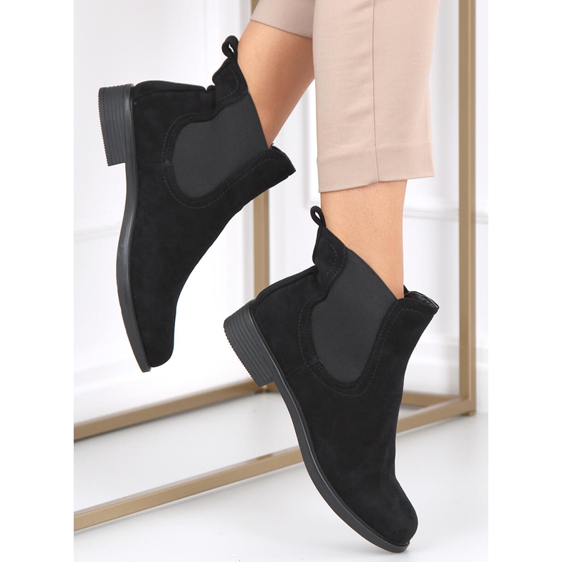 Bottines Chelsea Classiques Femme Musse Noir 1