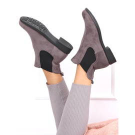 Bottines Jodhpur femme classiques Musse Grey gris 1