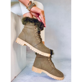 Bottes isolées Timber pour femmes Well Green Black vert 2
