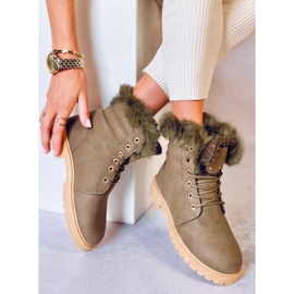 Bottes isolées Timber pour femmes Well Green Black vert 1