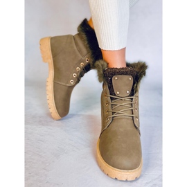 Bottes isolées Timber pour femmes Well Green Black vert 4