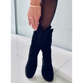 Bottines à talons larges Mono Black le noir 1