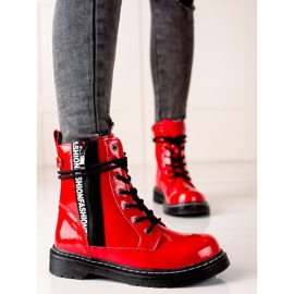 Filippo Bottes en cuir verni rouge 2 Filippo Bottes en cuir verni rouge 2