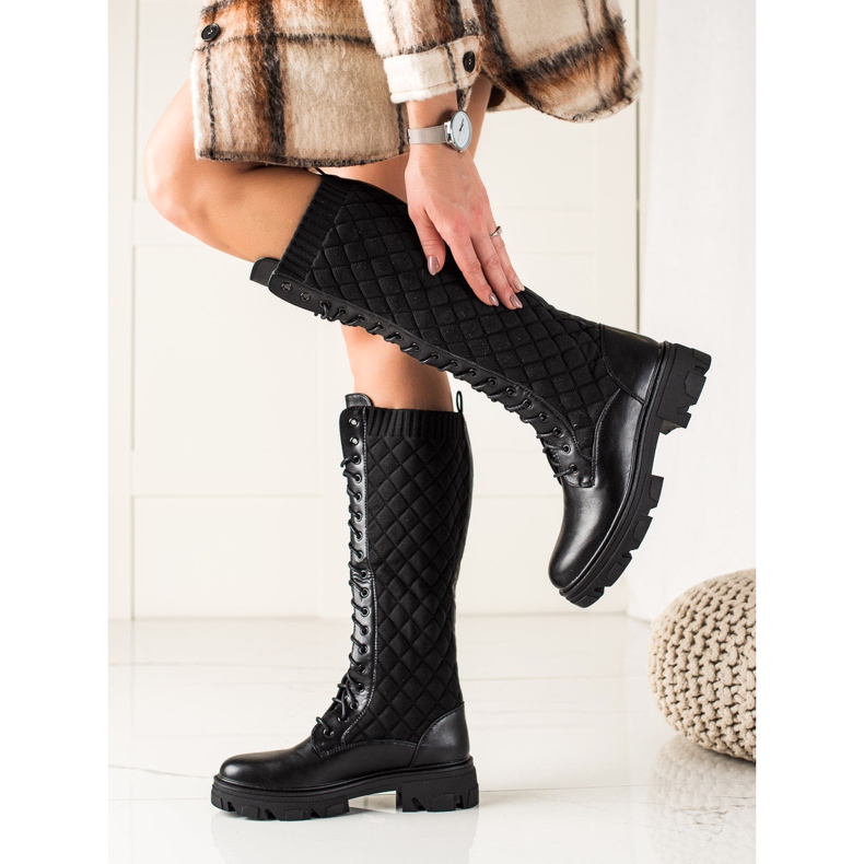 TRENDI Bottes de travail matelassées le noir 1