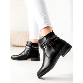 Lovit Bottes à rayures décoratives le noir 1
