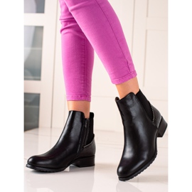TRENDI Bottines Avec Une Fermeture Éclair le noir 1
