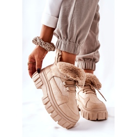 PM1 Bottes chaudes Trappeurs Beige Demaris 1 PM1 Bottes chaudes Trappeurs Beige Demaris 1