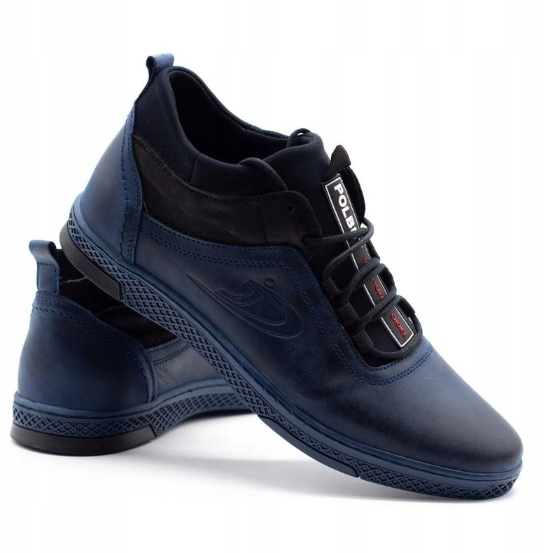 Polbut Chaussures hiver homme K27F bleu marine 3