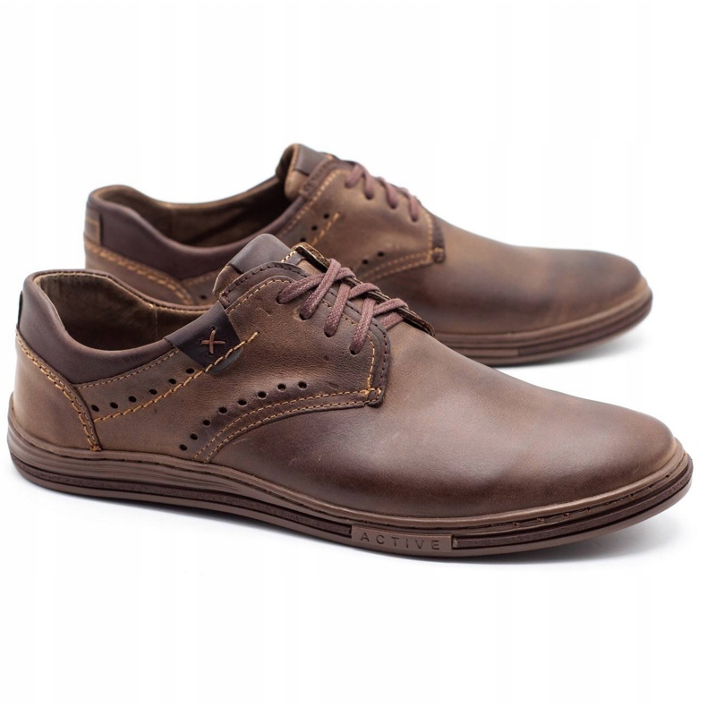 Polbut Chaussures décontractées pour hommes 402 marron brun 2