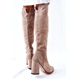 PA2 Bottines Shernan en daim cappuccino beige 3