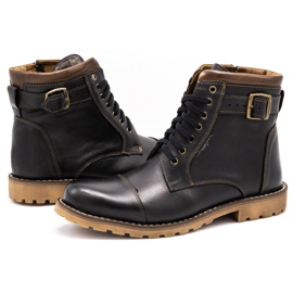 Olivier Bottes en cuir masculin 910mp brun chocolat 4