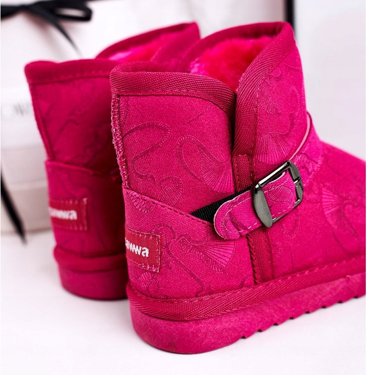 Apawwa Bottes de Neige Enfant Fourrure Fuchsia Kawai rose 3 Apawwa Bottes de Neige Enfant Fourrure Fuchsia Kawai rose 3