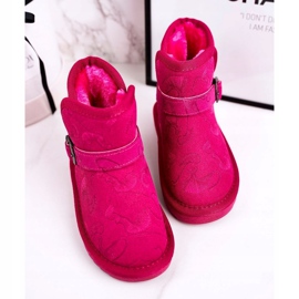 Apawwa Bottes de Neige Enfant Fourrure Fuchsia Kawai rose 4 Apawwa Bottes de Neige Enfant Fourrure Fuchsia Kawai rose 4