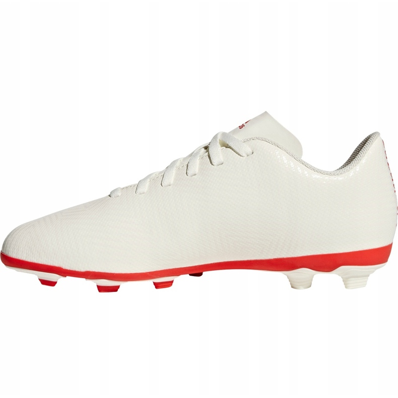 Chaussures de football Adidas Nemeziz 18.4 FxG Jr CM8510 blanche 2