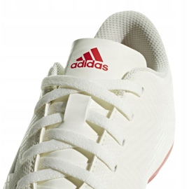Chaussures de football Adidas Nemeziz 18.4 FxG Jr CM8510 blanche 4