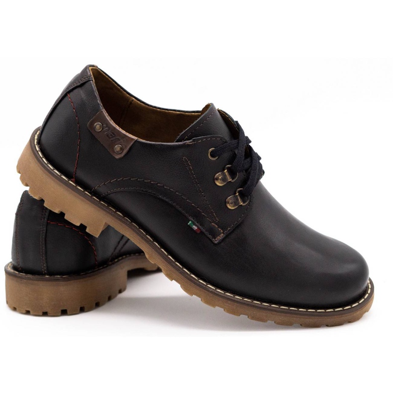 Olivier Chaussures homme bottines en cuir 812MP noir avec marron brun 3