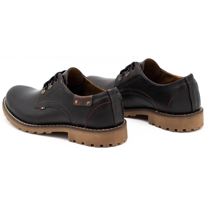 Olivier Chaussures homme bottines en cuir 812MP noir avec marron brun 4