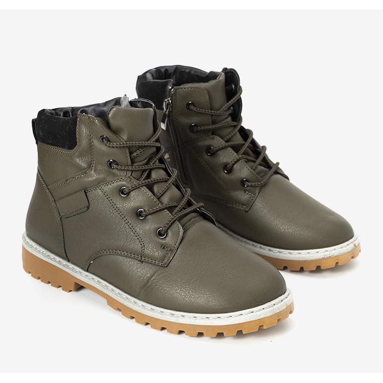 Bottes pour hommes vertes et isolées d'Adrien 1